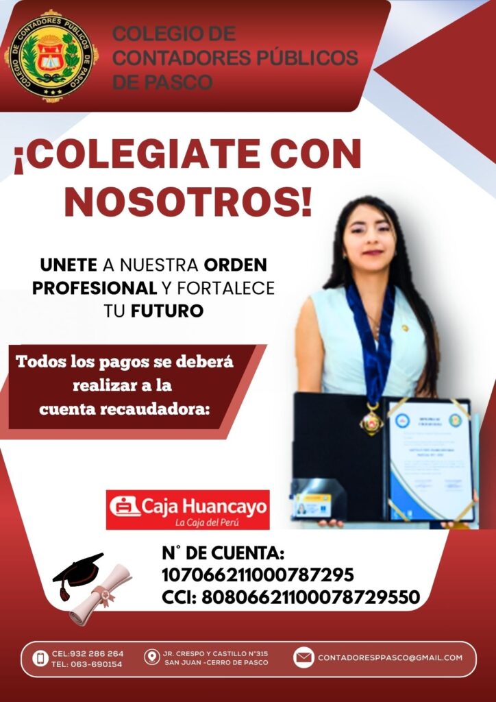 colégiate en Pasco, Contador